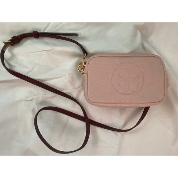 Tory Burch Perry Bombe Leather Crossbody Bag NWT - Picture 2 of 7